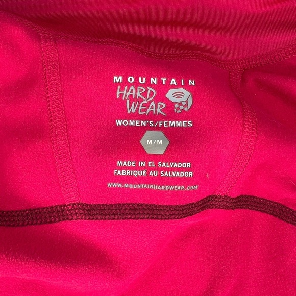Women's Mountain Hard Wear Fleece Lined Zip Up Pink Jacket - Picture 3 of 4